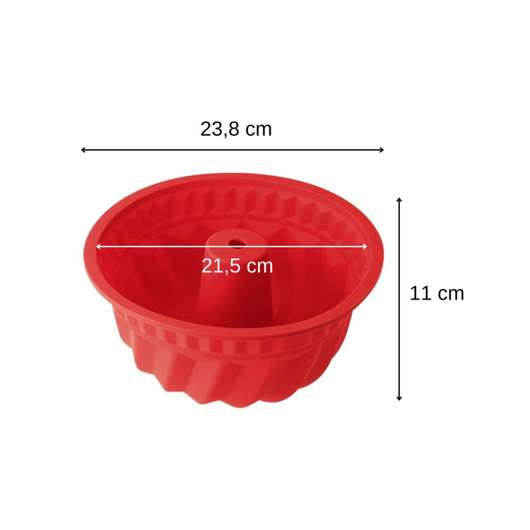 Lot de 2 moules à kouglofs en silicone 21,5 cm Dr. Oetker Flexxibel Love