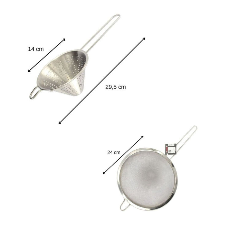 Lot d'une passoire et un chinois FM Professional Gourmet Edition