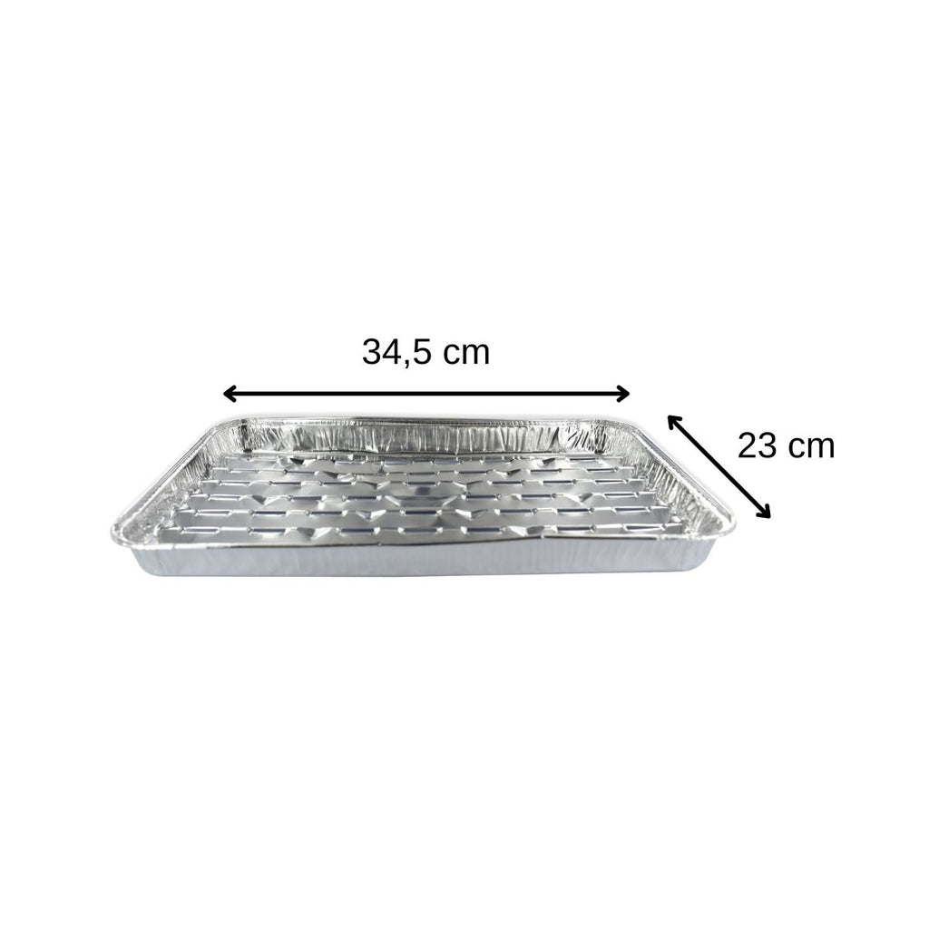 Lot de 20 barquettes en aluminium 34 x 23 cm Fackelmann