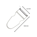 Lot de 2 rasoirs à légumes Castor en inox Fackelmann