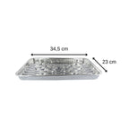 Lot de 10 barquettes en aluminium 34 x 23 cm  Fackelmann Barbecue