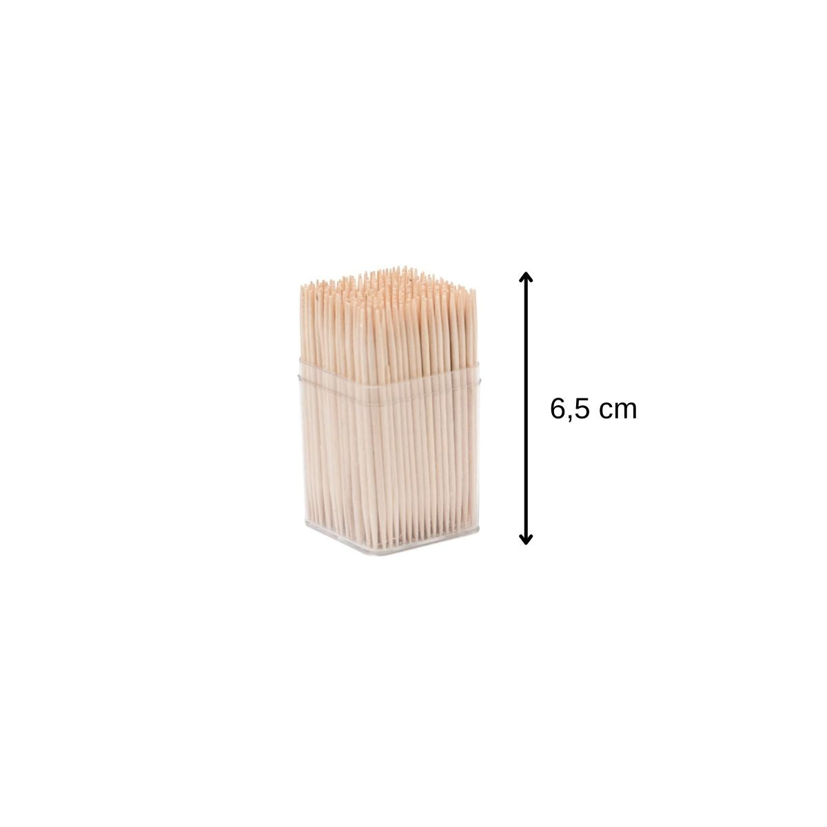 Lot de 2 tonnelets de 300 cure-dents en bois avec couvercle Fackelmann Wood Edition