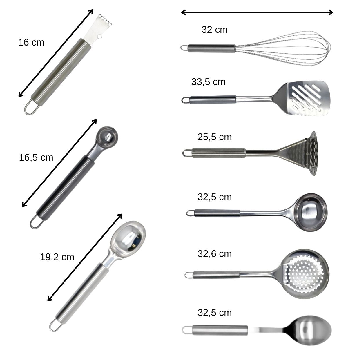 Ensemble ustensiles de cuisine 9 pièces Fackelmann Elemental