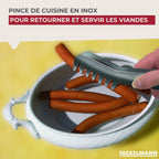 Ensemble de 2 Pinces à spaghettis, de cuisine en Acier inoxydable 19 cm Fackelmann