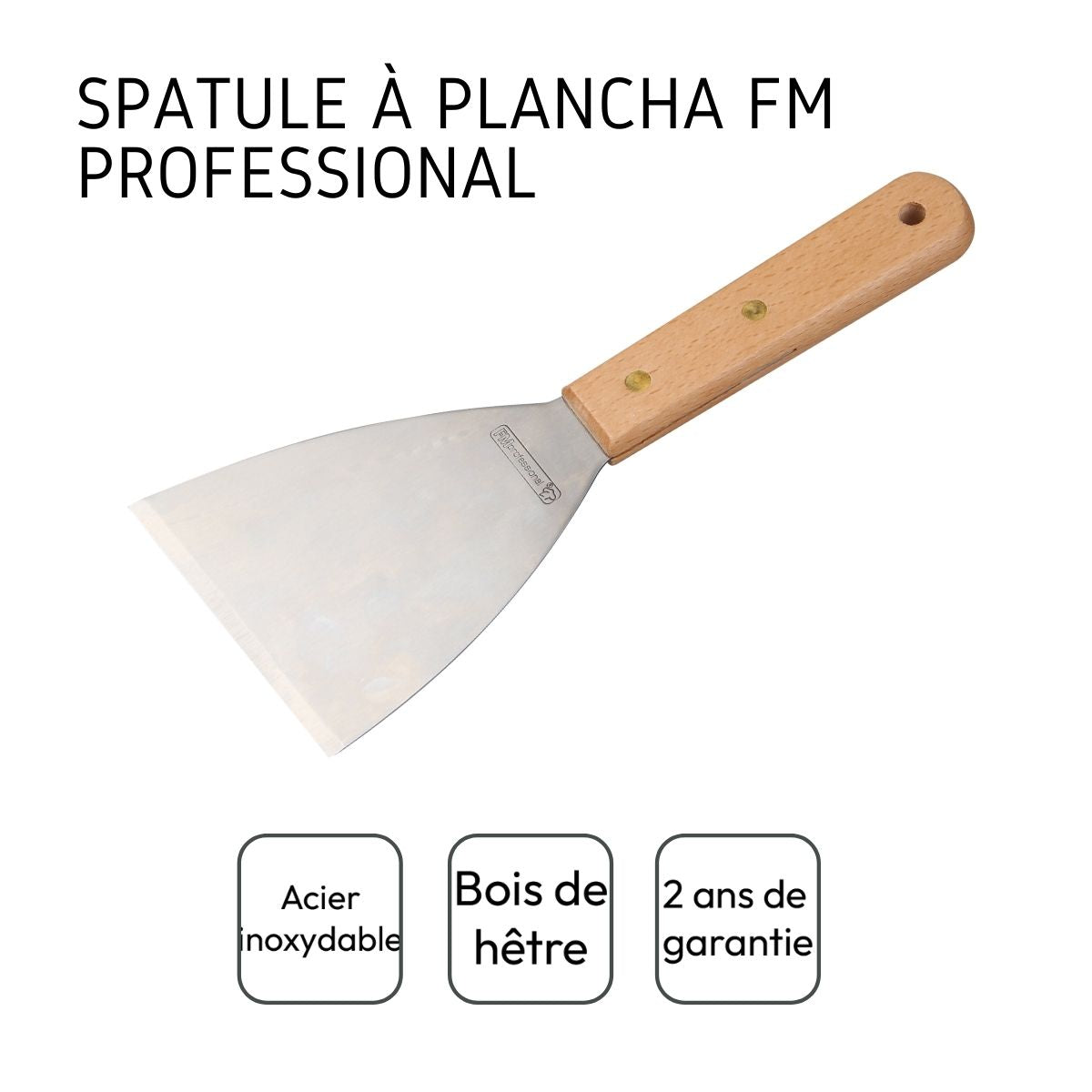 Ensemble de 2 Spatules pour plancha 23 cm FM Professional