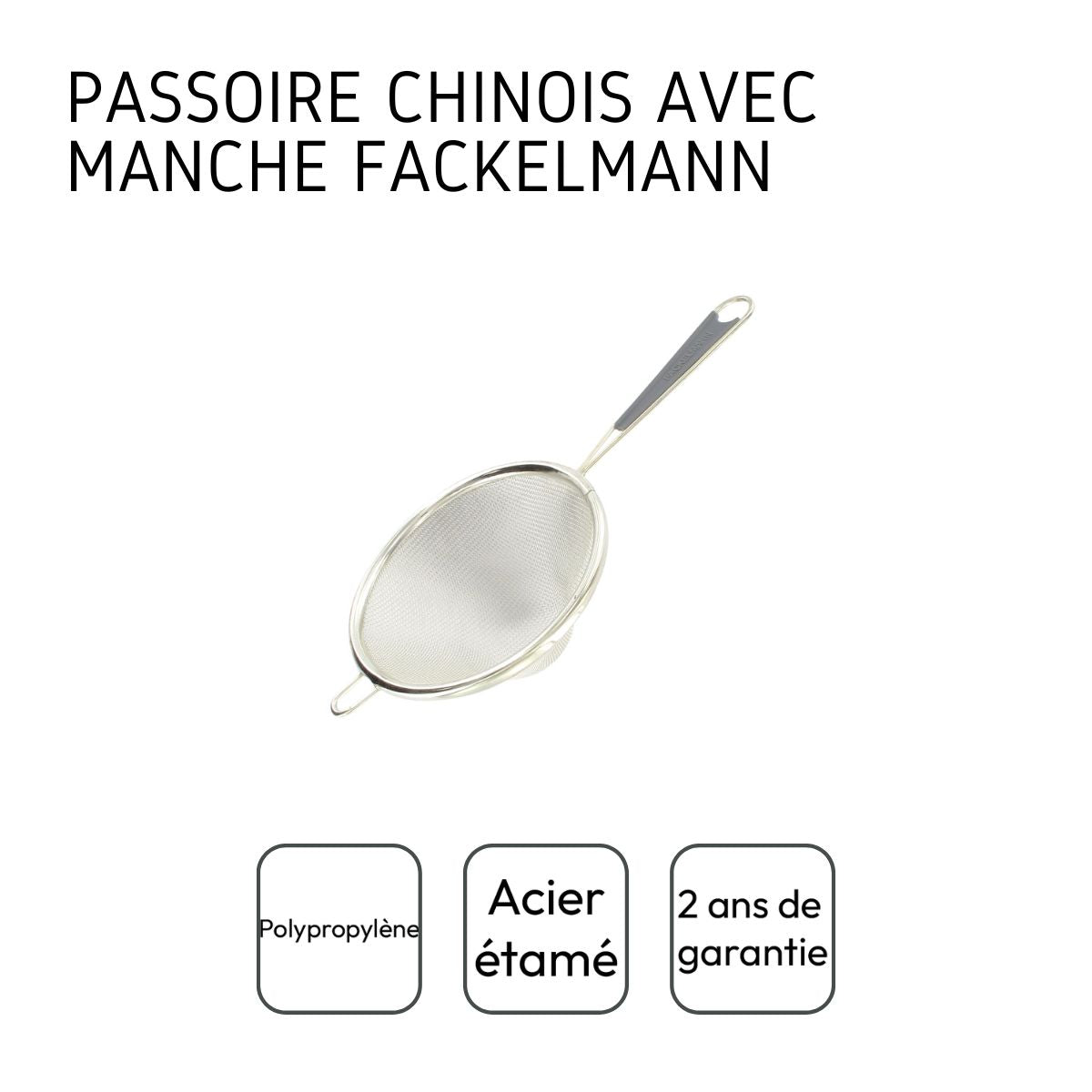 Set de 2 ustensiles de cuisine passoire Fackelmann Basic