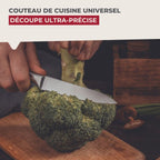 Set de 2 couteaux de cuisine 24 cm en inox Nirosta Star