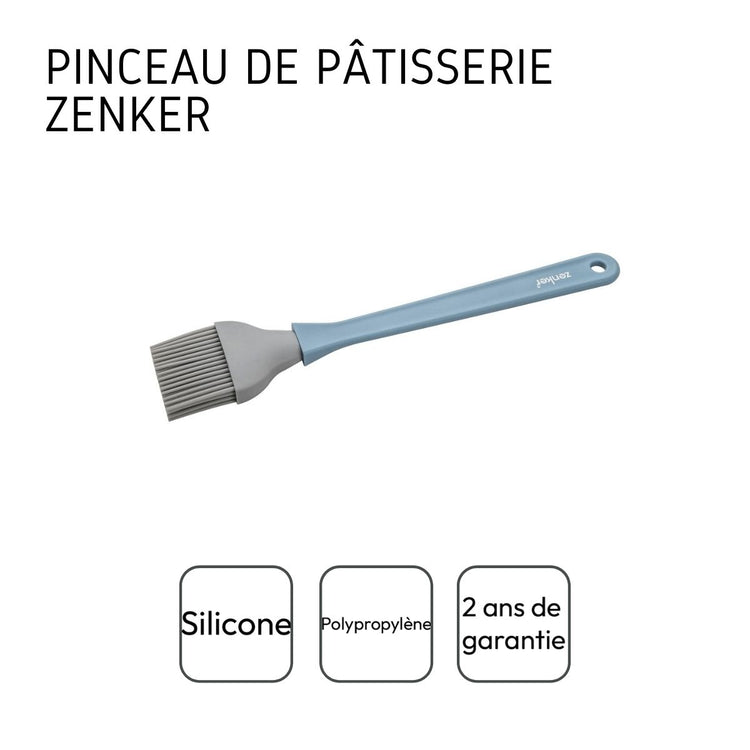 Ensemble de 2 Pinceaux de cuisine et de pâtisserie 25 cm en poils silicone Zenker Sweet Sensation