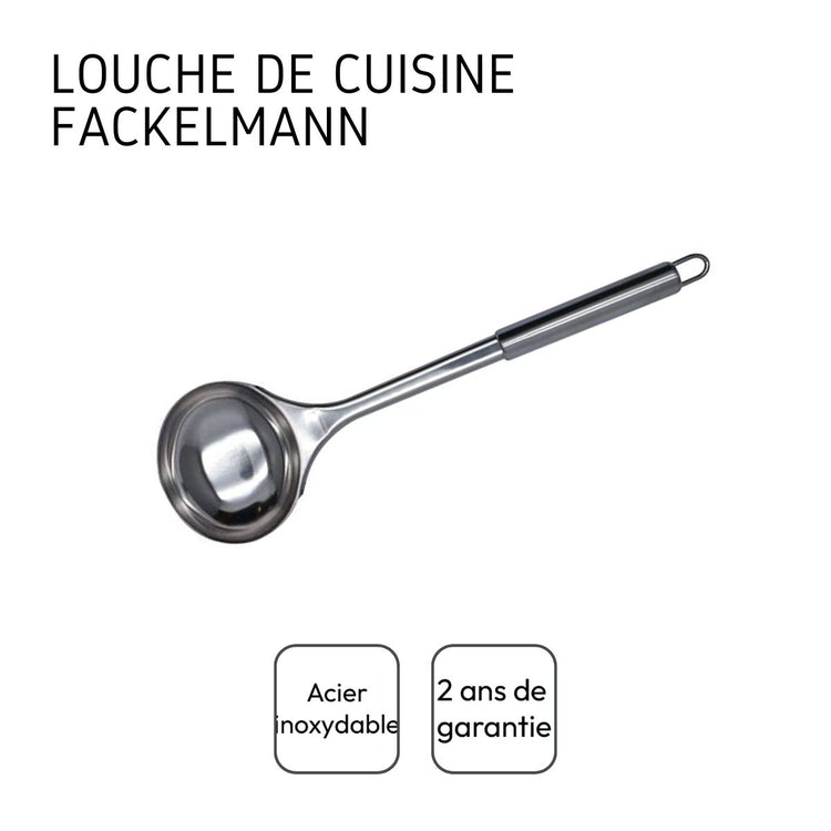 Ensemble de 2 Louches Fackelmann en inox de 32 cm Elemental