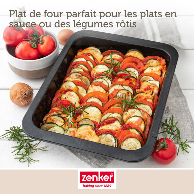 Ensemble de 2 Plats à four rectangulaire 33 x 25 x 5 cm Zenker Special Cooking