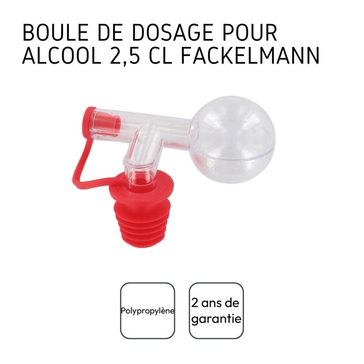 Bouchon doseur boule 2,5 cl Fackelmann