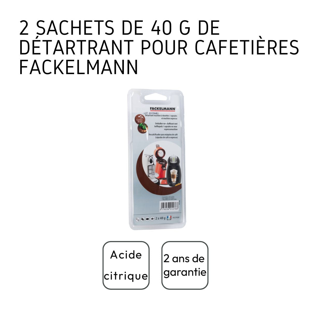 détartrant pour machines à café Fackelmann Divers