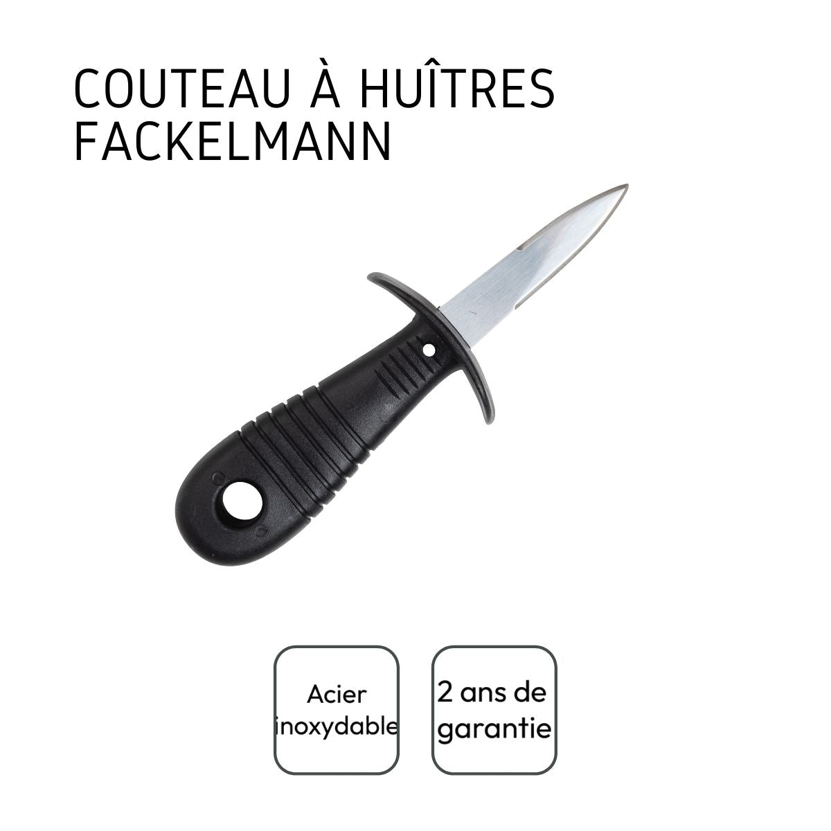 Couteau à huîtres inox Fackelmann
