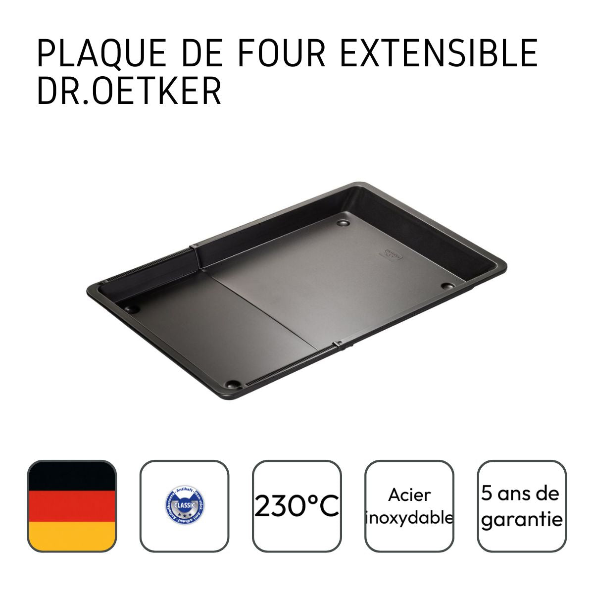 Plaque four extensible Dr Oetker Tradition