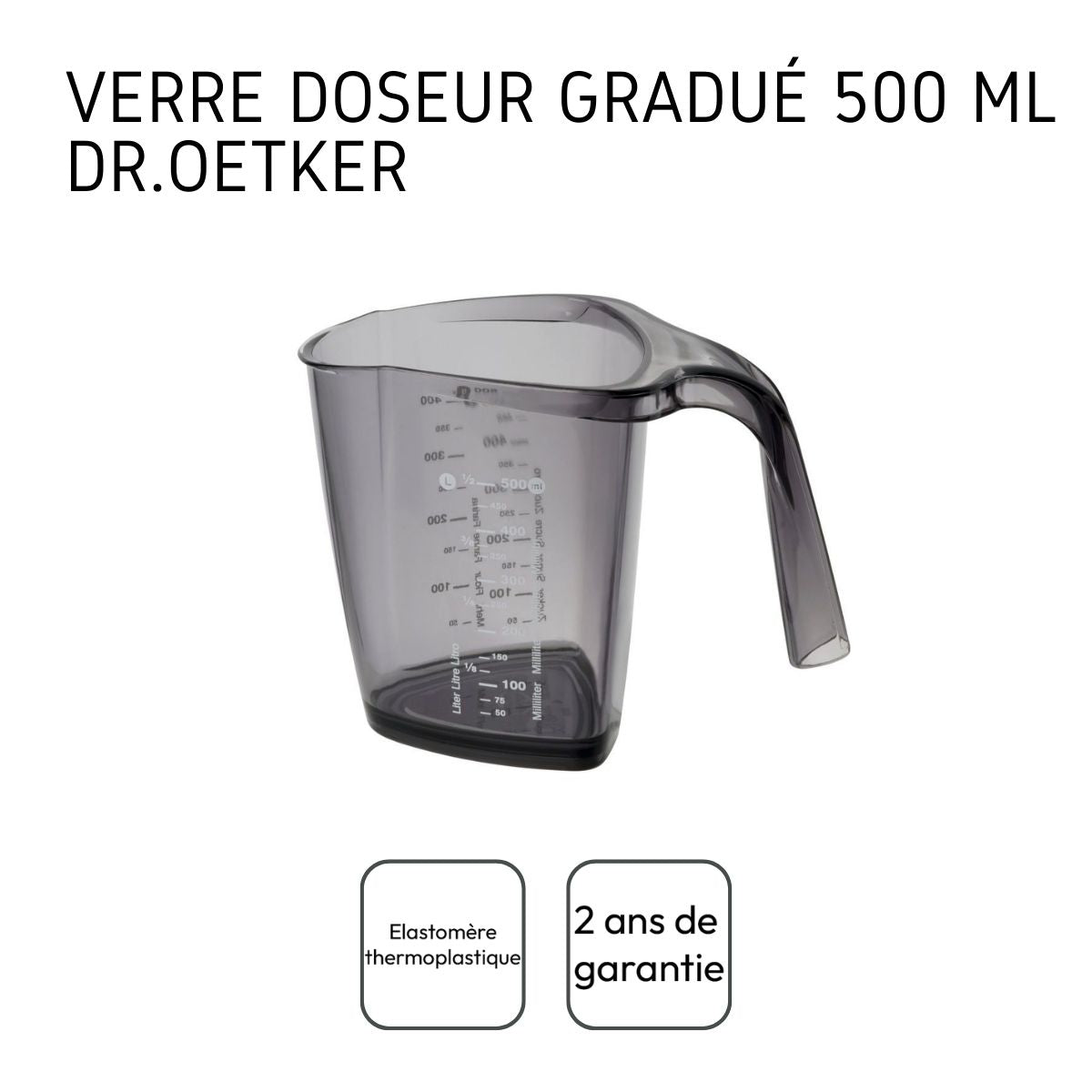 Verre doseur de 500ml Dr Oetker