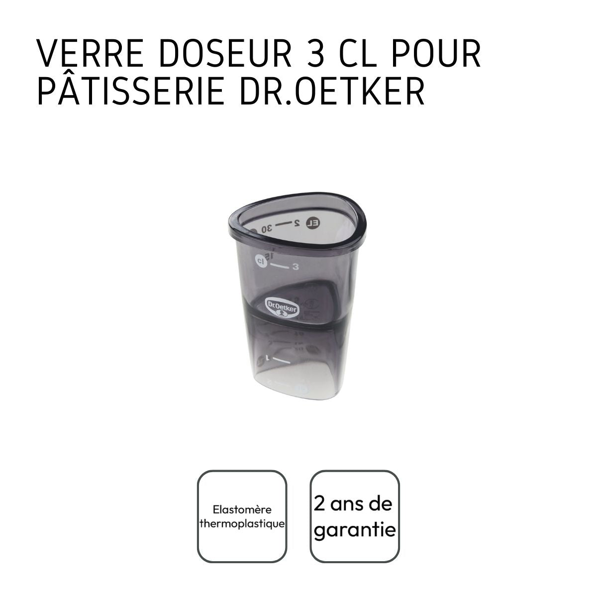 Verre doseur 4 cl Dr Oetker