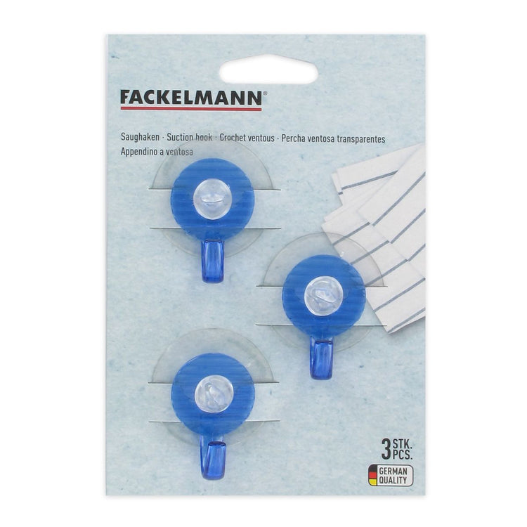 Lot de 3 crochets à ventouse Fackelmann Tecno