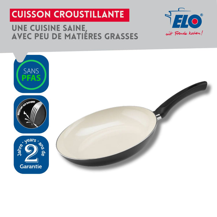 Poêle de cuisson avec revêtement céramique sans PFAS 24 cm Elo