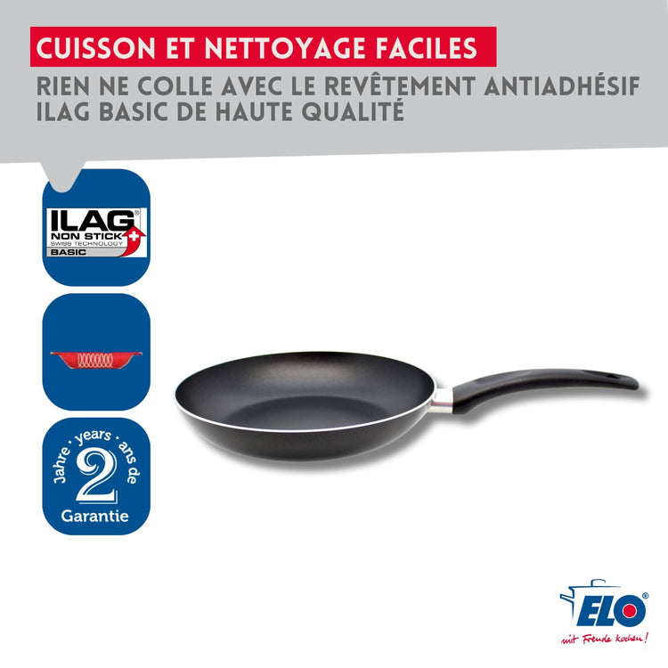 Poêle de cuisson avec revêtement anti-adhésif 20 cm Elo Bratprofi