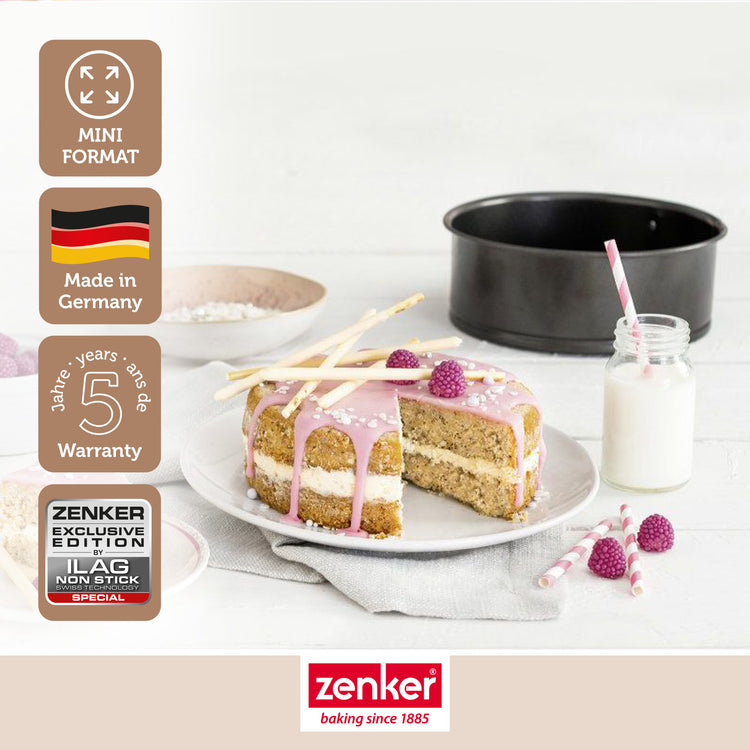 Lot de 2 petits moules à manqué à charnière 12 cm Zenker Special Mini