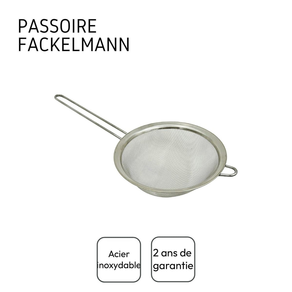 Duo Passoire tamis 19 cm et Chinois conique 30 cm Fackelmann Basic