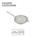 Duo Passoire tamis 19 cm et Chinois conique 30 cm Fackelmann Basic