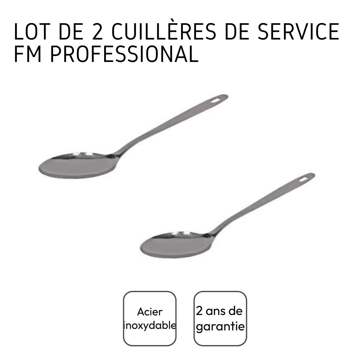 Lot de 2 cuillères de service FM Professional