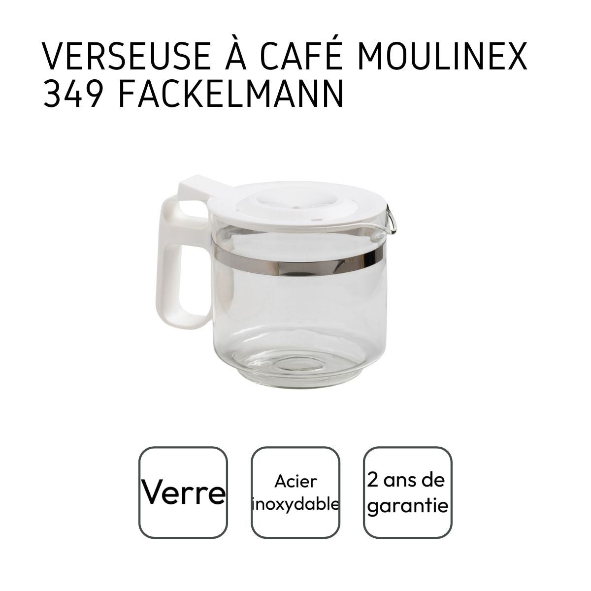 Verseuse à café pour Moulinex 349 blanche Fackelmann