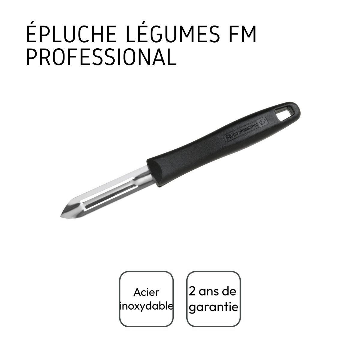 Couteau éplucheur de type économe de 18,5 cm FM Professional