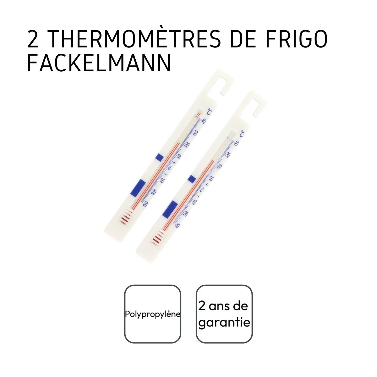 Lot de 2 thermomètres réfrigérateur FM Professional