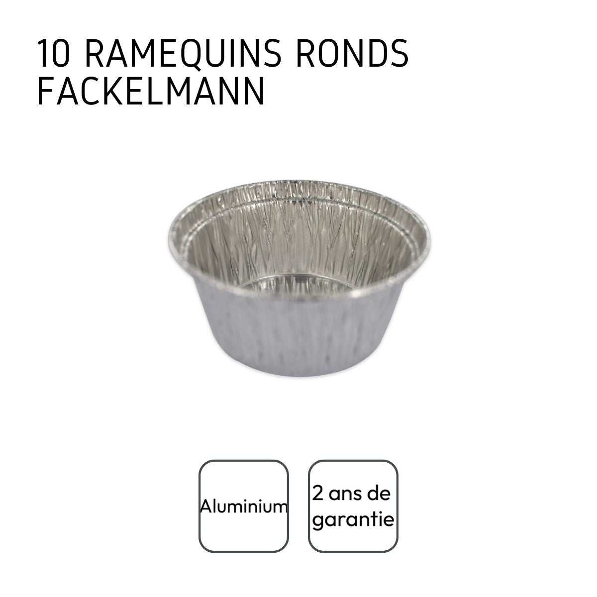 Lot de 10 ramequins en aluminium Fackelmann
