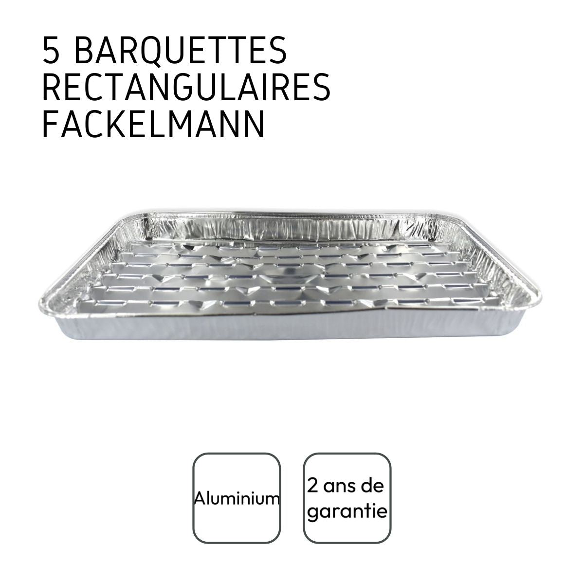 Lot de 5 barquettes en aluminium Fackelmann