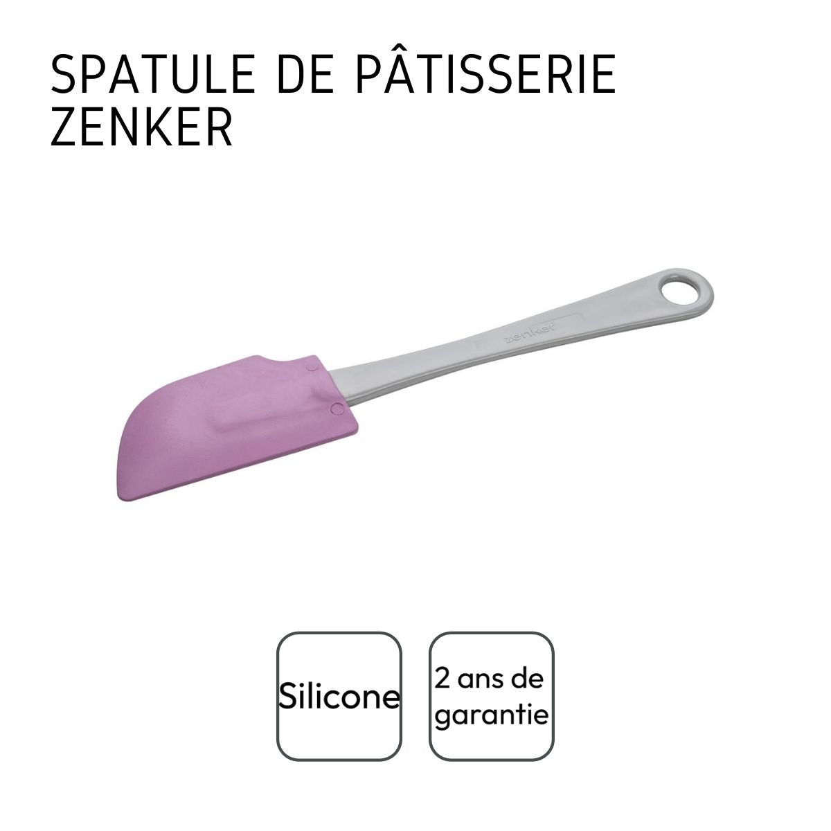 Spatule de pâtisserie rose en silicone Zenker Sweet Sensation