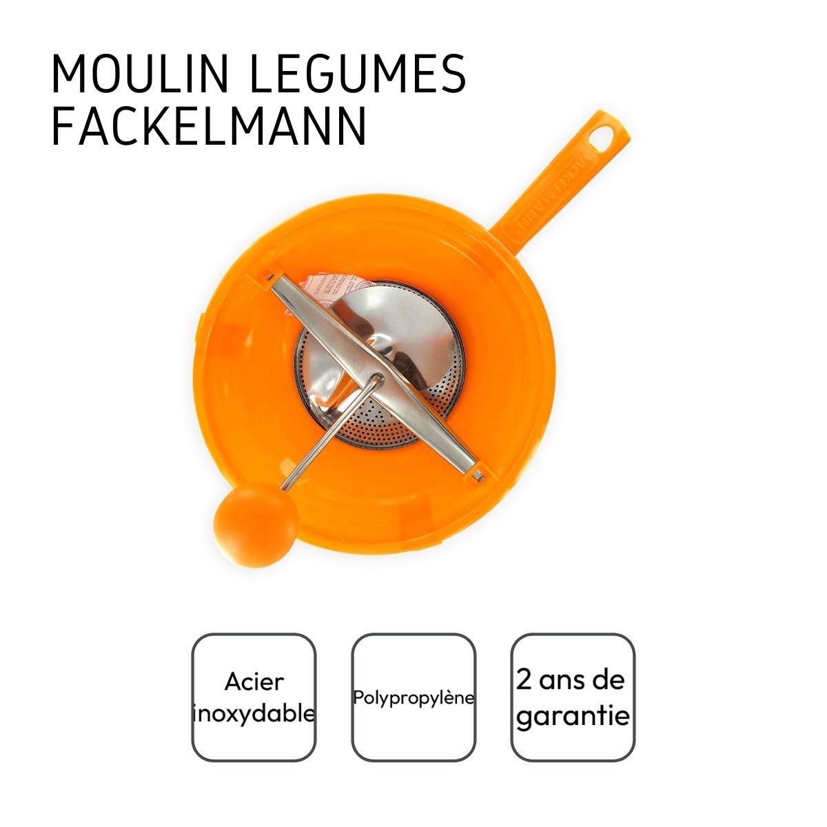 Moulin à légumes plastique 24 cm Fackelmann Handmade Tradition