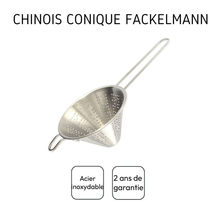 Chinois conique 14 cm de diamètre en inox Fackelmann
