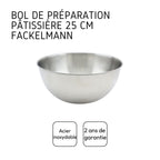 Bol à mixer en inox de 25 cm de diamètre Fackelmann Basic