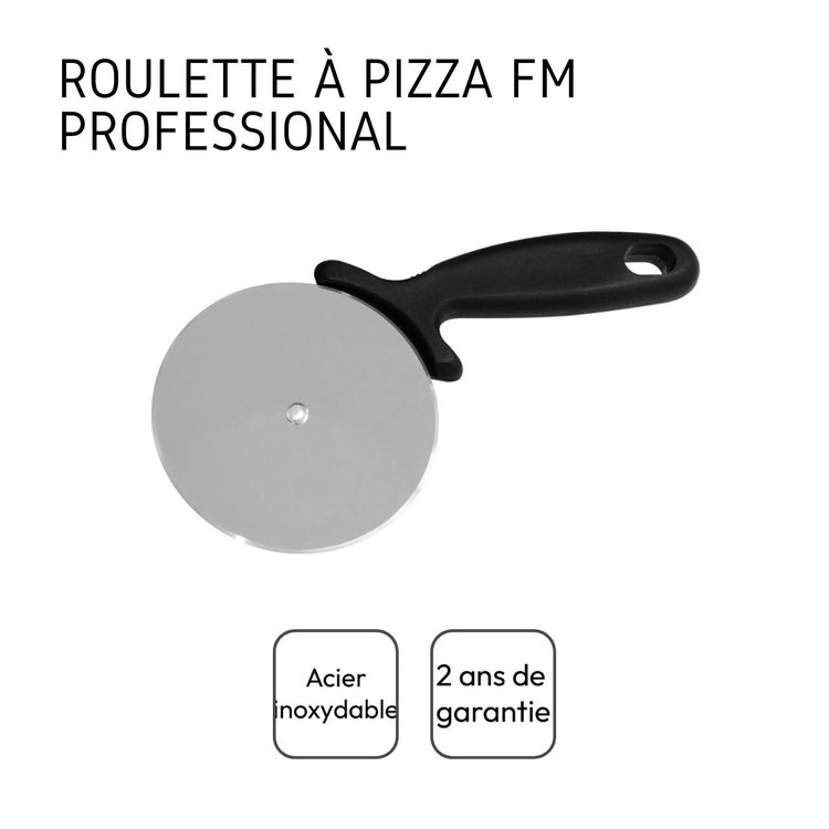 Lot de plaque à pizza et roulette FM Professionnal