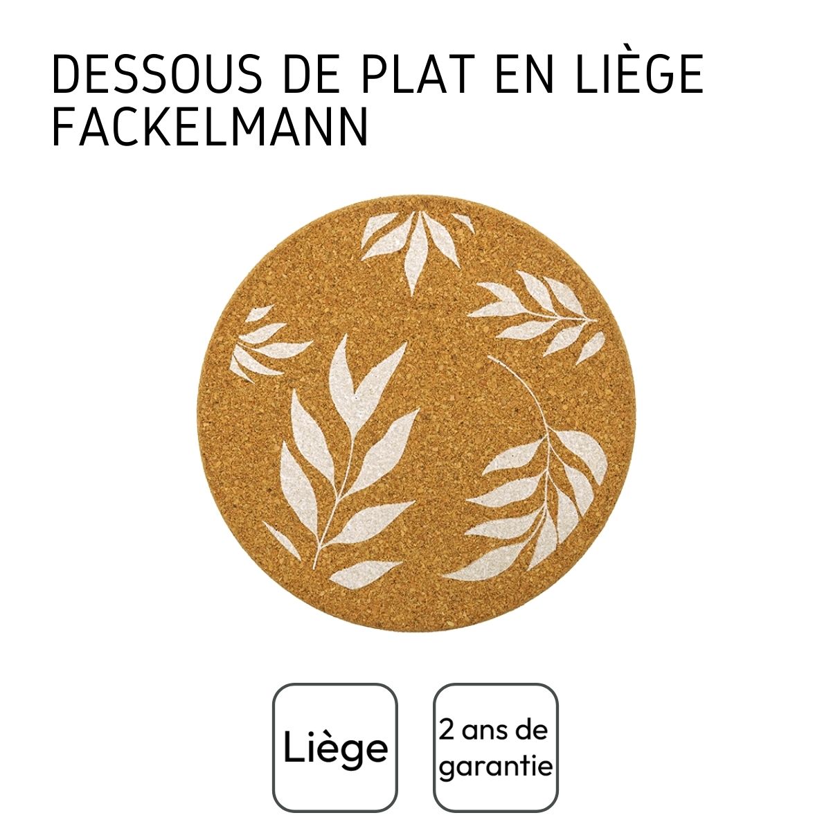 Dessous de plat en liège rond Fackelmann