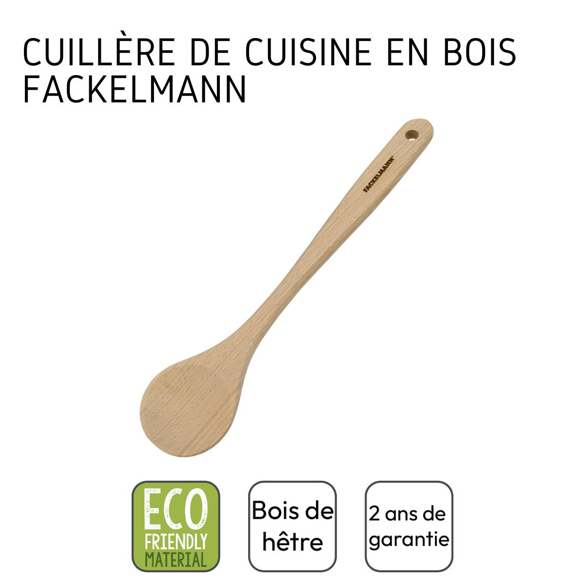 Cuillère de cuisine en bois FSC Fackelmann Eco Friendly