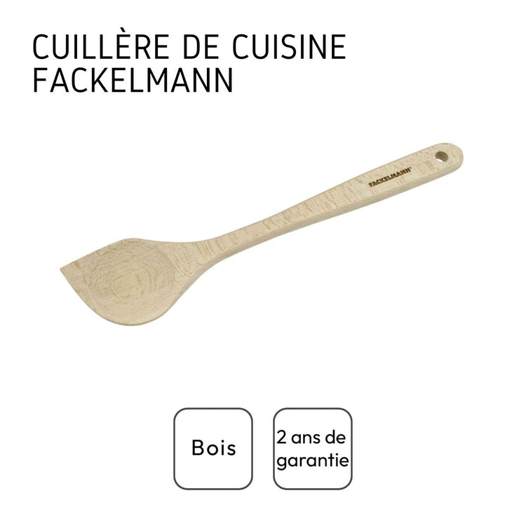 Cuillère de cuisine biseautée en bois FSC Fackelmann Eco Friendly