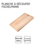 Planche à découper en bois avec récupérateur de jus Fackelmann Wood Edition