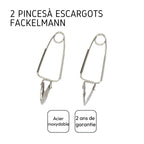 Lot de 2 pinces à escargots Fackelmann