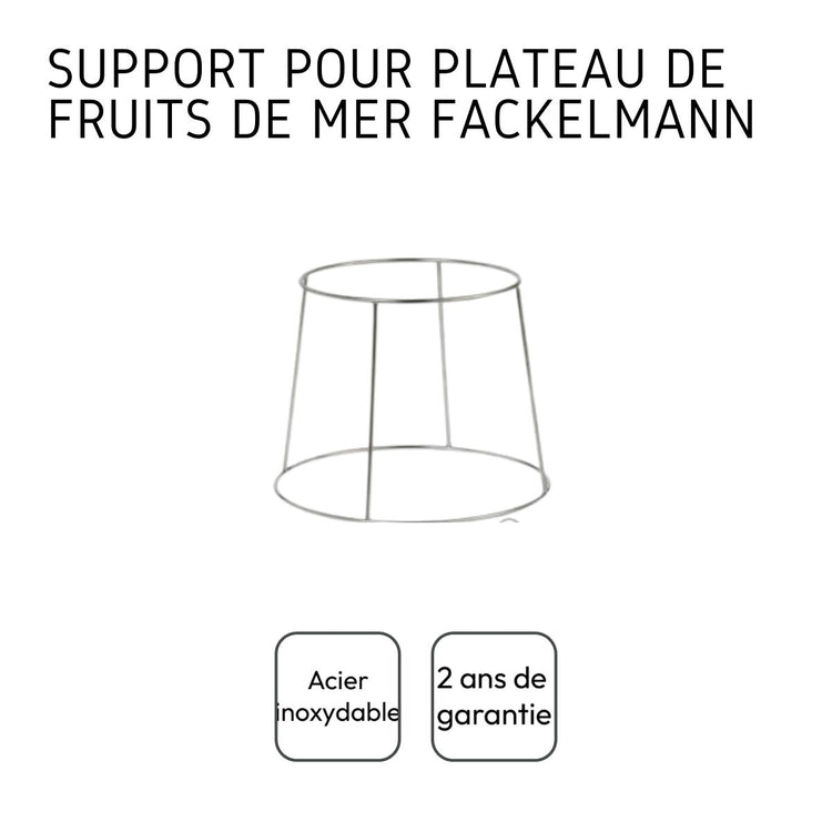 Support pour plateau de fruits de mer en inox Fackelmann