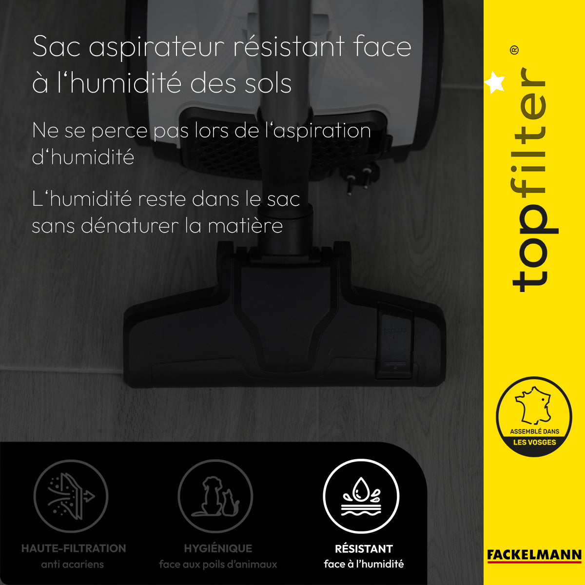 Lot de 4 packs de 4 sacs aspirateur Electrolux et Tornado TopFilter Premium