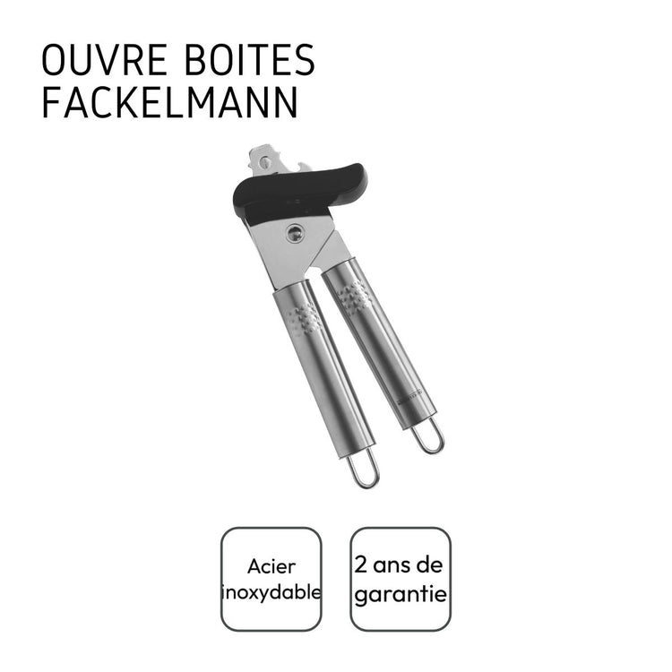 Ouvre boîte manuel inox Fackelmann Ovale