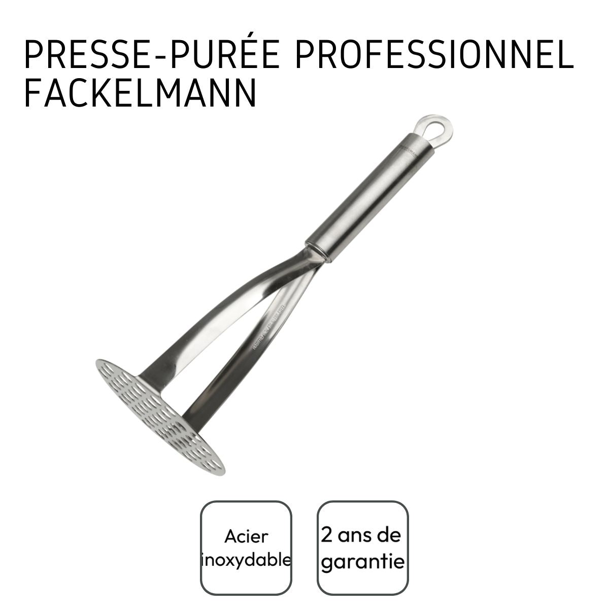 Presse purée professionnel inox Fackelmann Ovale