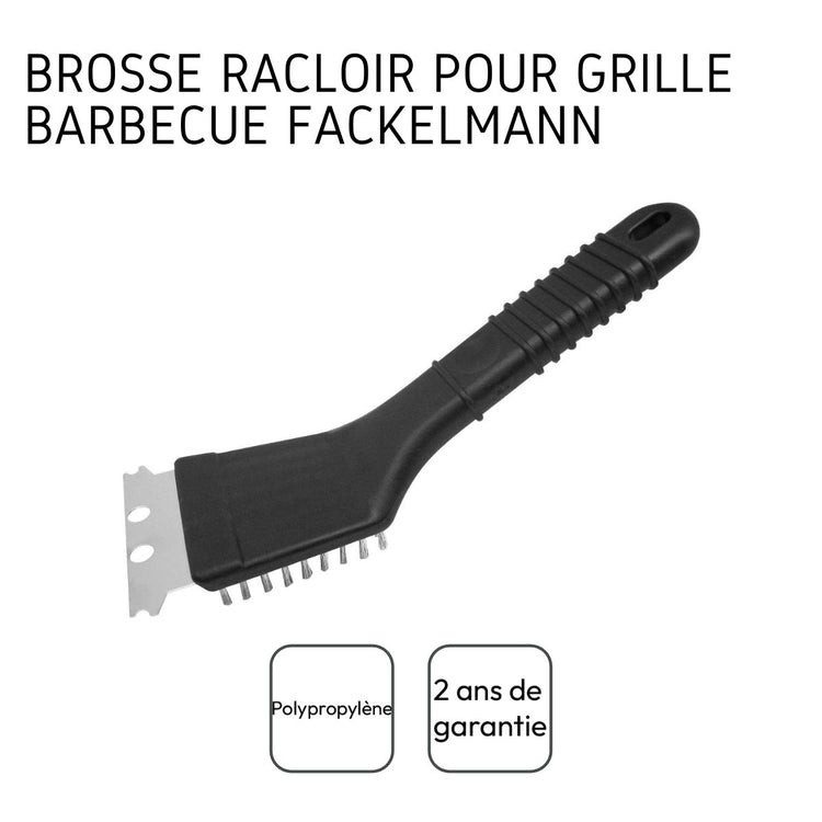 Racloir à plancha et brosse à barbecue 2 en 1 Fackelmann BBQ Edition
