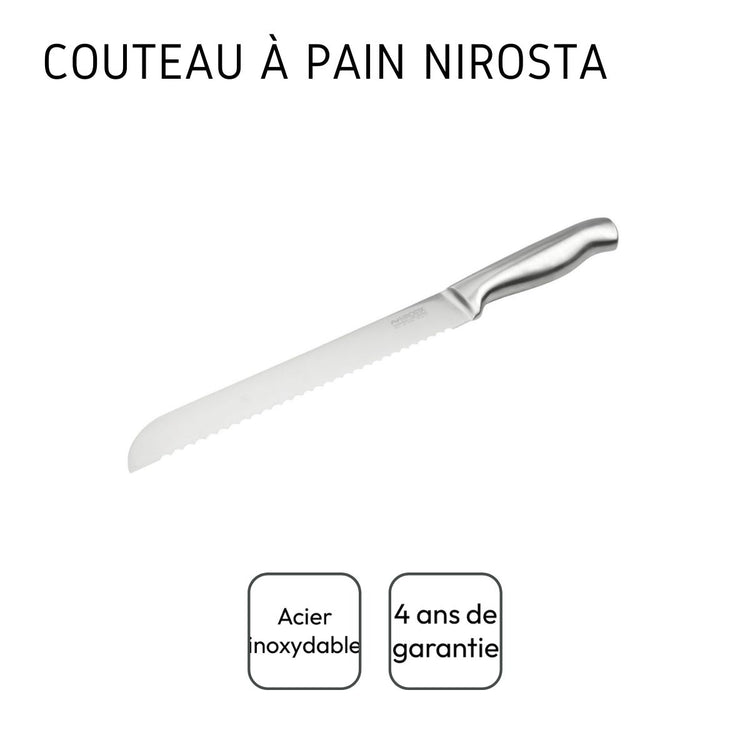 Couteau à pain en inox 33,5 cm en tout Nirosta
