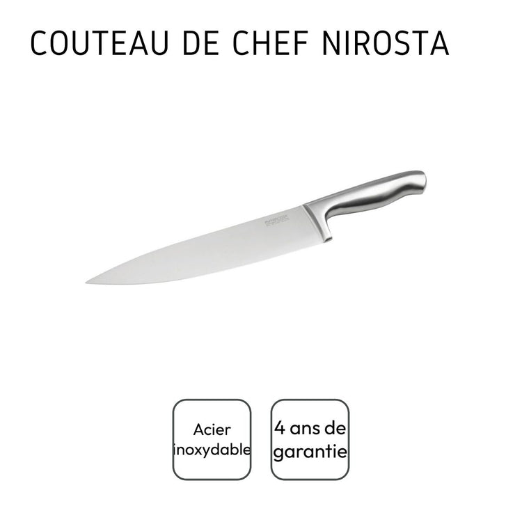 Couteau de chef 33 cm en inox Nirosta Star