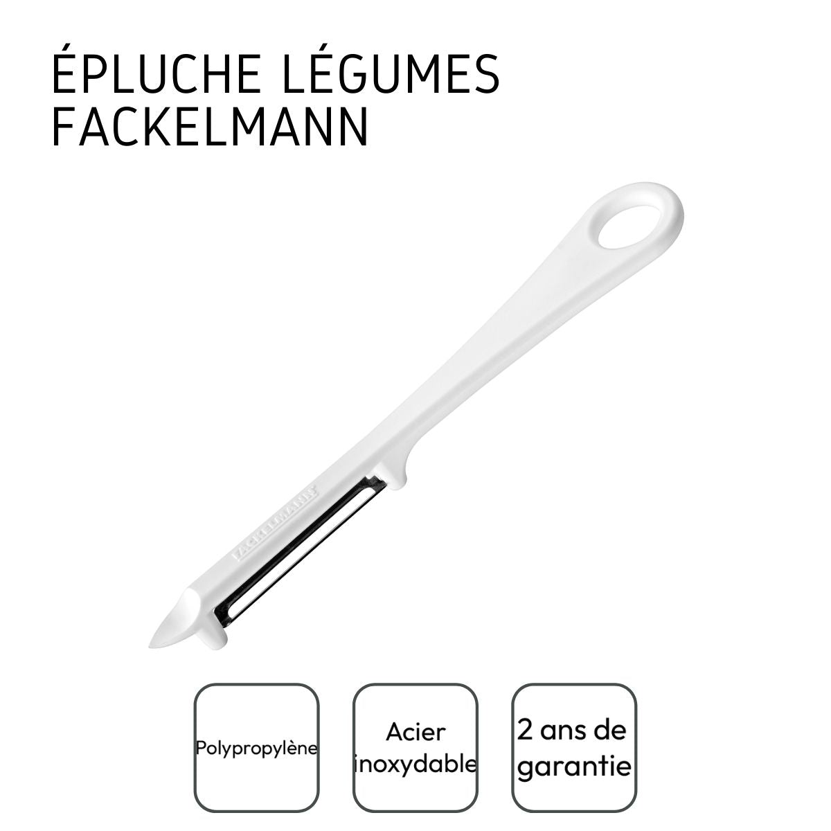 Eplucheur à légumes pour gaucher et droitier Fackelmann